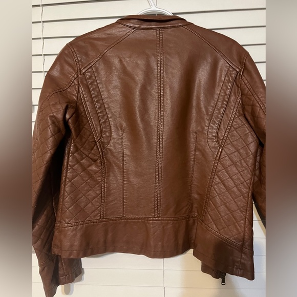 Vintage vegan leather jacket - Picture 2 of 4